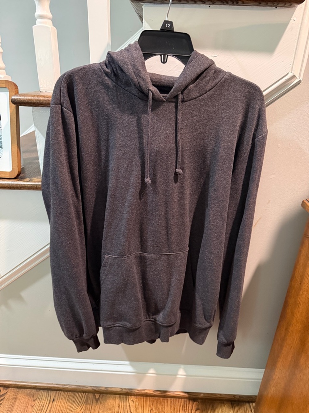 Brave Soul Hooded Pullover Sweatshirt - Charcoal Gray